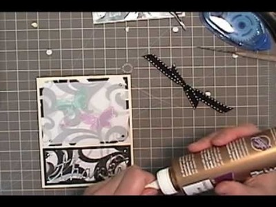 Black Cat Scraps- Using Foil for a "Thanks" card