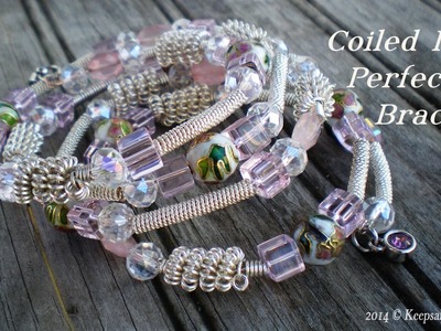 Coiled Pink Perfection Bracelet Tutorial