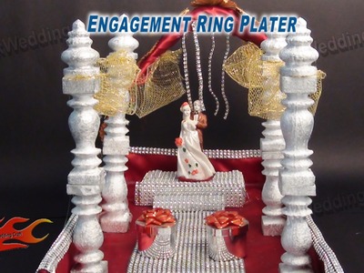 DIY Engagement. Wedding Ring Platter  | How to make | JK Wedding Craft 016