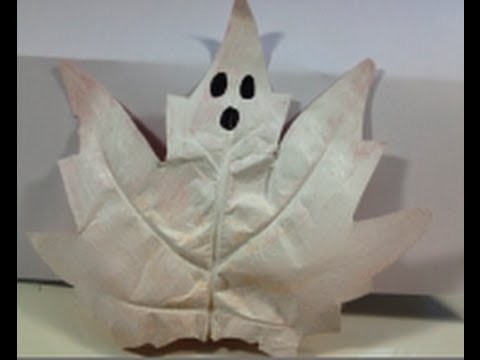 DIY: Maple Leaf Ghosts ♡ Theeasydiy #Crafty