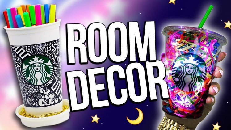 DIY STARBUCKS ROOM DECORATIONS ♥ Recycling Edition!