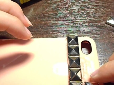 DIY Studded iPhone Case(Without having flat stud backs)