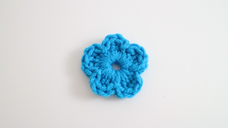 Easy Crochet Flower Left Hand