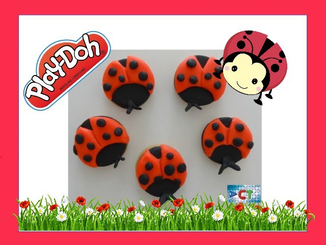 Fun DIY Play Doh How to Make Ladybird  ladybug Cookie Video Tutorial