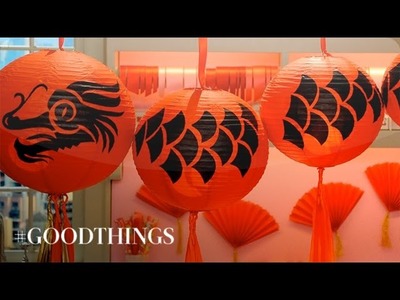 Good Things: Decoupage Dragon Lanterns - Martha Stewart
