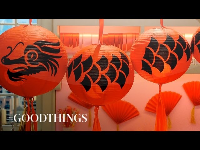 Good Things: Decoupage Dragon Lanterns - Martha Stewart