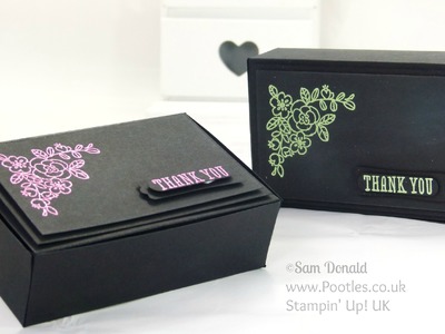 Heat Embossed Stylish Box Tutorial using Stampin' Up! supplies