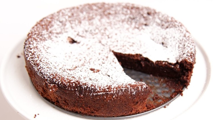 Homemade Flourless Chocolate Cake Recipe - Laura Vitale - Laura in the Kitchen Episode 775