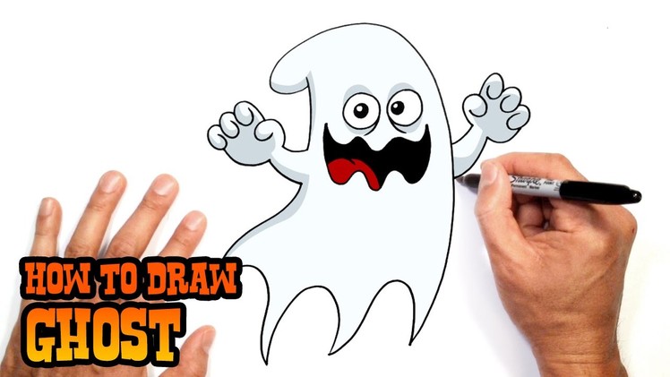 How to Draw a Halloween Ghost- DIY Halloween Decorations