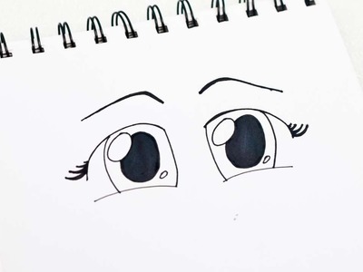 How To Easily Draw A Pair Of Cute Anime Chibi Eyes - DIY Crafts Tutorial - Guidecentral