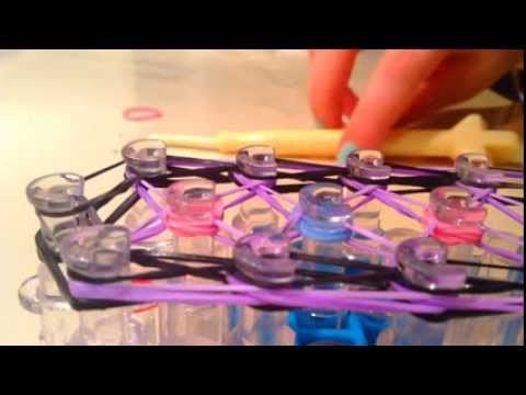 How to make a Confetti Criss-Cross Bracelet on the Rainbow Loom|Laura DD|