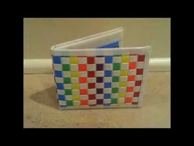 How to make a duct tape woven wallet