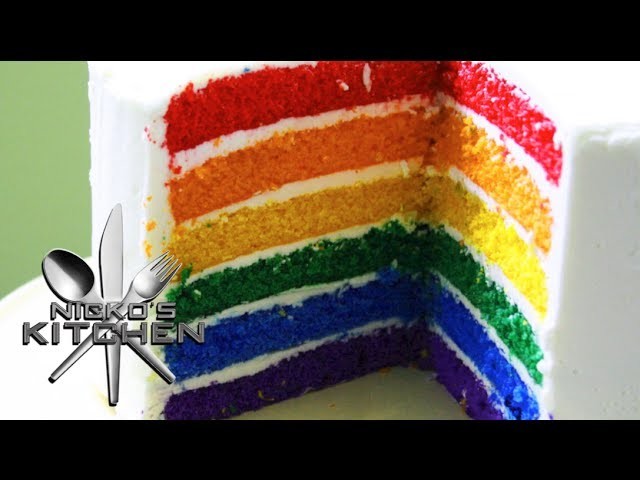 HOW TO MAKE RAINBOW CAKE