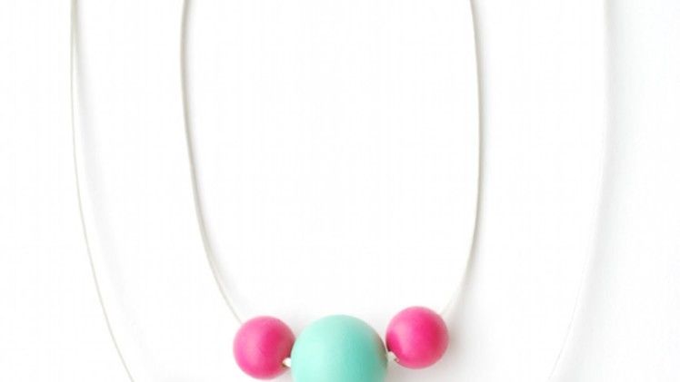 Make a Painted Wooden Bead Necklace - DIY Style - Guidecentral