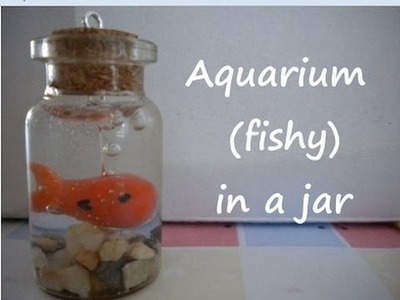 Miniature Bottle Charms: Aquarium (FISHY) in a jar