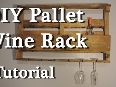 Pallet wine rack - DIY tutorial