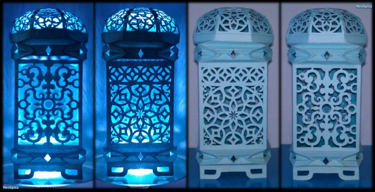 Paper Lamp Moroccan Inspired Design - Cut And Fold -