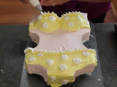 Bikini cake-How to -Cake Decorating- Butter Cream