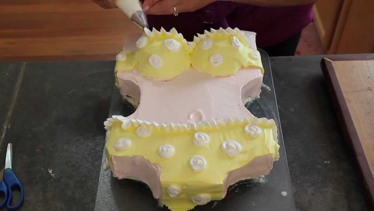 Bikini cake-How to -Cake Decorating- Butter Cream