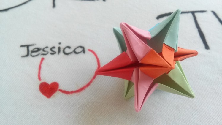 DIY 3D Omega Star - Origami Star
