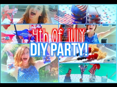 DIY 4th Of July Party! DIY Decor, Treat Ideas, + Simple Makeup!