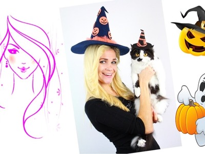 DIY Halloween | How to make a Witch Hat | DIY Crafts