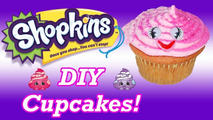 DIY How To Make Shopkins Ultra Rare Mary Meringue Birthday Cupcakes Decorating Tutorial
