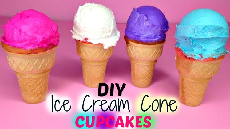 DIY Ice Cream Cone CUPCAKES
