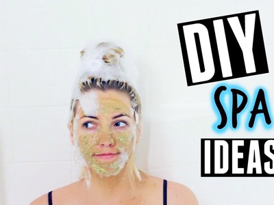 DIY SPA IDEAS! ♡ Face Mask, De-Puff Eyes, + more! | Haley Bringel