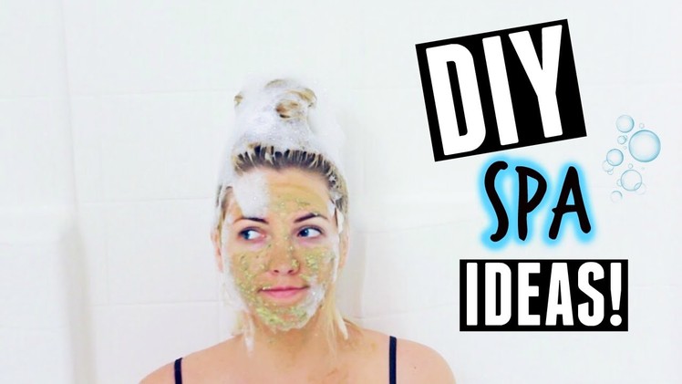 DIY SPA IDEAS! ♡ Face Mask, De-Puff Eyes, + more! | Haley Bringel