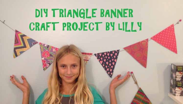 DIY Triangle Banner Craft Project How To Video