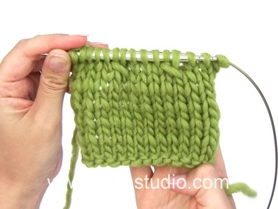 DROPS Knitting Tutorial: Increase.Decrease: Slip 1 st as if to K, K 2 sts in next st, psso