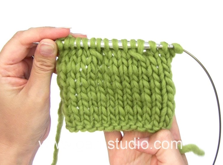 DROPS Knitting Tutorial: Increase.Decrease: Slip 1 st as if to K, K 2 sts in next st, psso