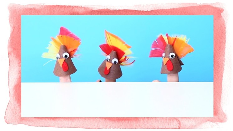 Easy DIY Turkey Finger Puppets