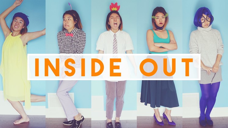 ✂ Easy INSIDE OUT DIY Halloween Costumes