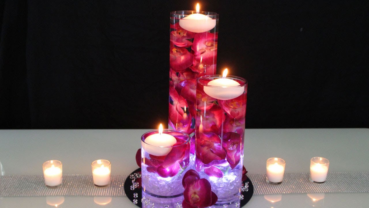 Floating Candle Centerpiece DIY Wedding Centerpiece
