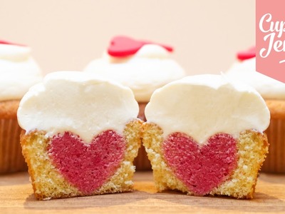 How to Bake a Heart Inside a Cupcake | Cupcake Jemma