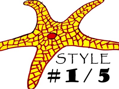 How to draw STARFISH Step by Step Easy - Realistic animals, draw easy stuff but cool, #1.5