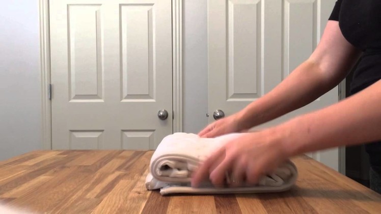 How to fold Towels like Bed Bath & beyond
