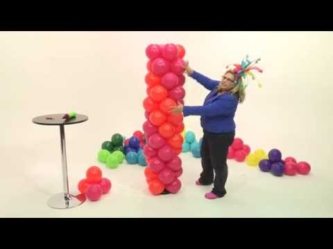 How To Make A Balloon Tower- Slow Spiral Tower