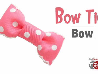 How to Make a Bow Tie Hair Bow  - TheRibbonRetreat.com