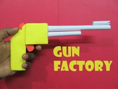 How to Make a Paper Gun that shoots rubber band - Easy Tutorials