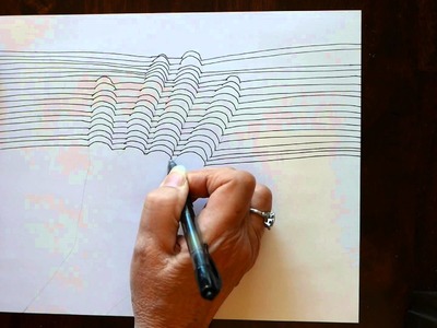 How to Make an Op Art. Optical Illusion Hand