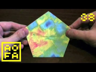 How to make an Origami Pentagon . (Geometry) for all (38)