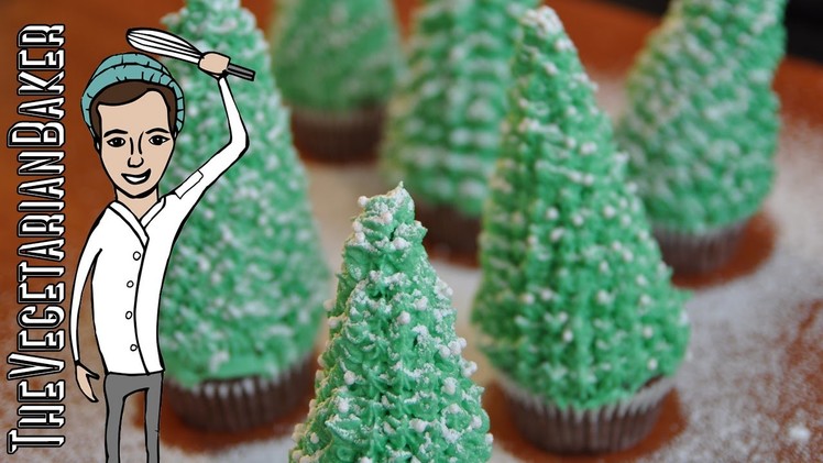 How To Make Christmas Tree Cupcakes | Christmas Collab with The One Pot Chef