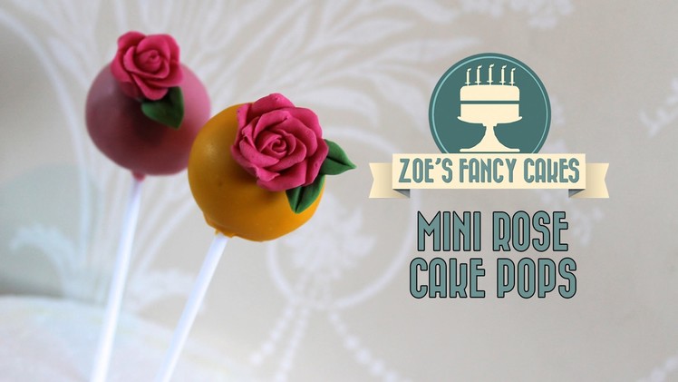 How to make mini rose cake pops flower cake pops tutorial