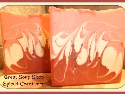 Making Spiced Cranberry Handmade Soap