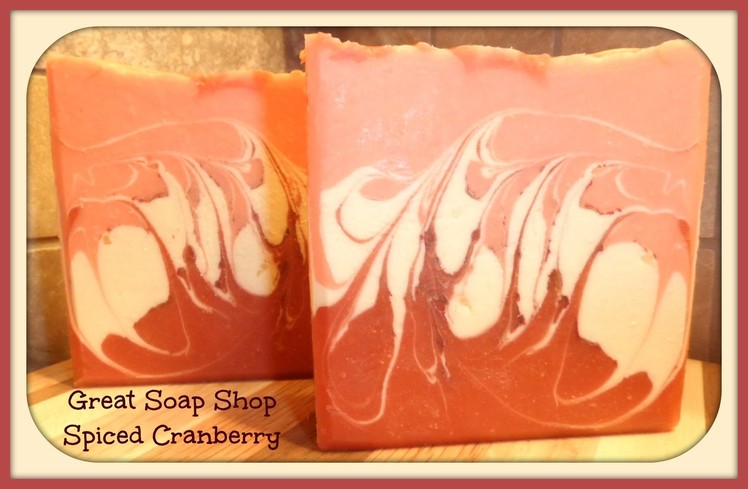 Making Spiced Cranberry Handmade Soap