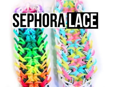 Rainbow Loom Sephora Lace Bracelet Tutorial |