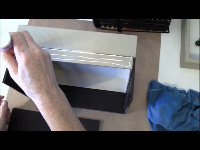 Tutorial on how to make the shadow box- cabinet box for the Olde Curiosity Shoppe photo album